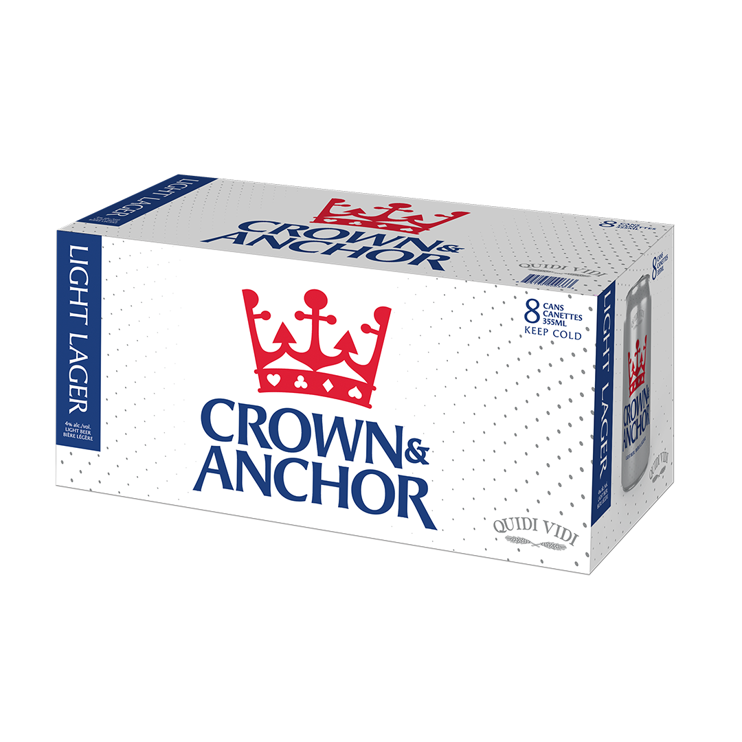 Crown & Anchor Light Lager - 8x355ml