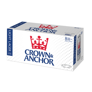 Crown & Anchor Light Lager - 8x355ml
